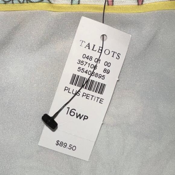 NWT Talbots Plus Petite Tropical Floral Canvas A-Line Mini Skirt Size 16WP - Picture 3 of 12
